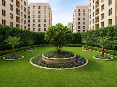 حديقة وسط العمارات م